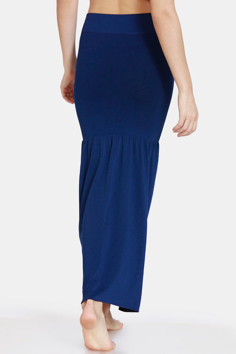Zivame All Day Flared Mermaid Reversible Saree Shapewear - Black Navy — image 7
